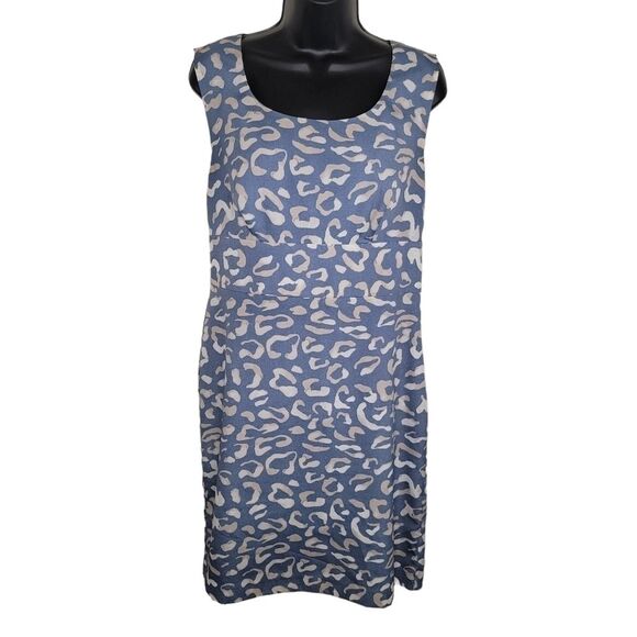 Ann Taylor leopard print sleeveless sheath dress size 6 - Picture 1 of 7